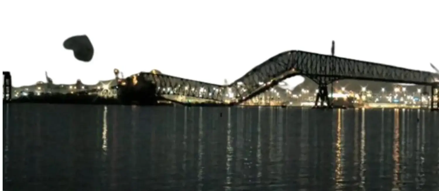 "Ship Collision Causes Baltimore Bridge Collapse: Massive Damage Reported"